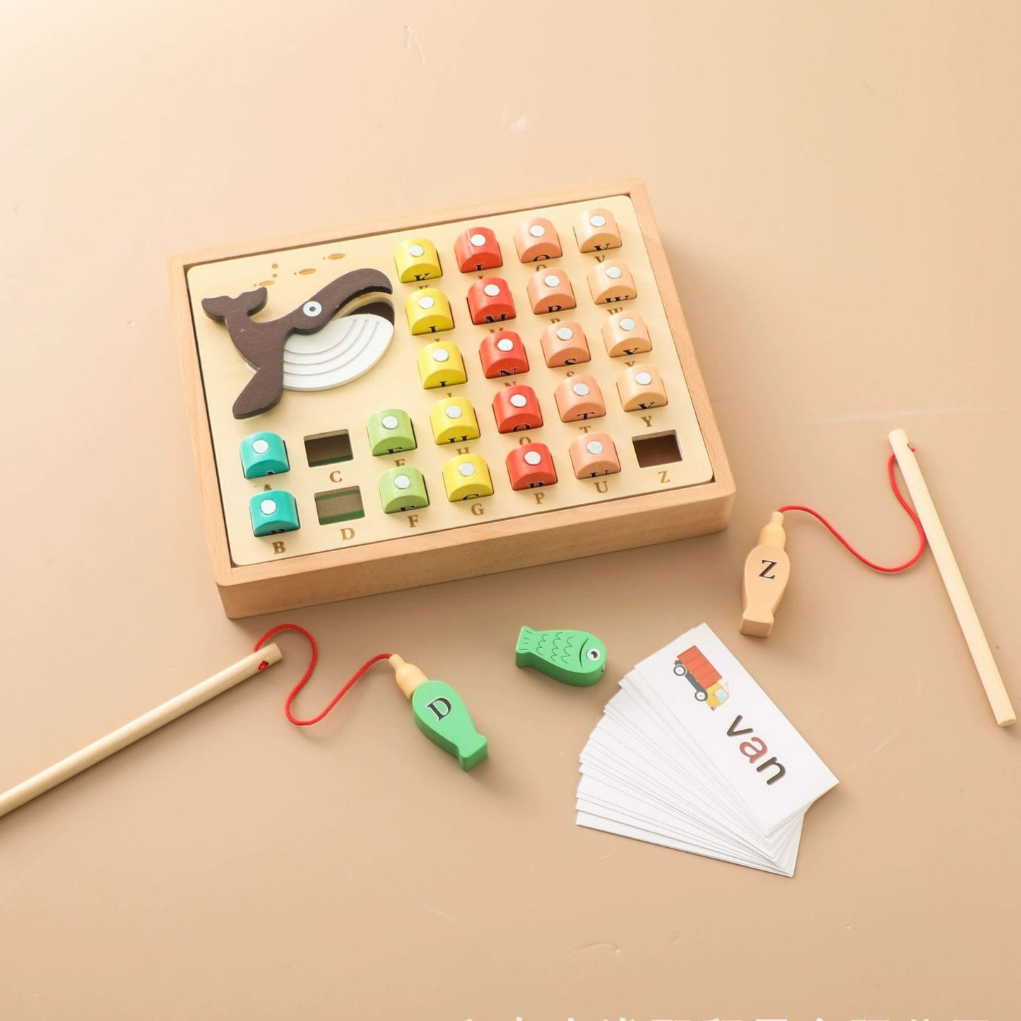 Wooden Fishing Alphabets