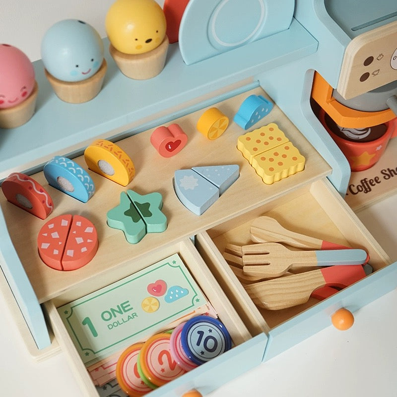 Wooden Coffee & Dessert Playset