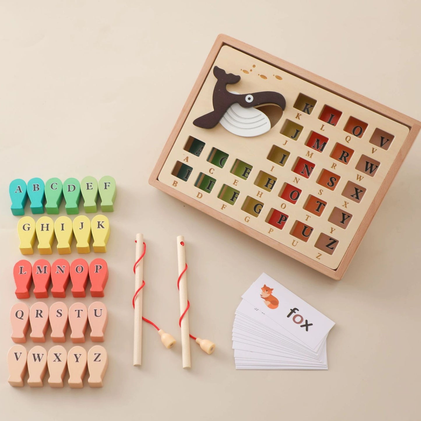 Wooden Fishing Alphabets