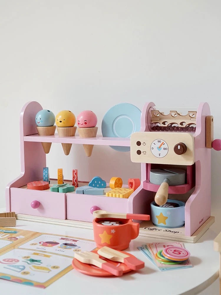 Wooden Coffee & Dessert Playset