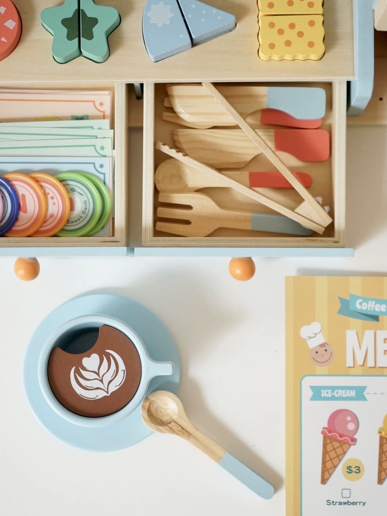 Wooden Coffee & Dessert Playset