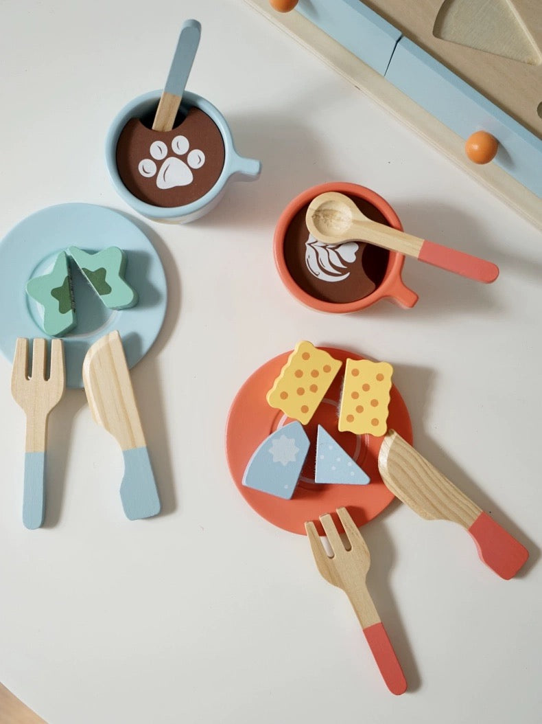 Wooden Coffee & Dessert Playset