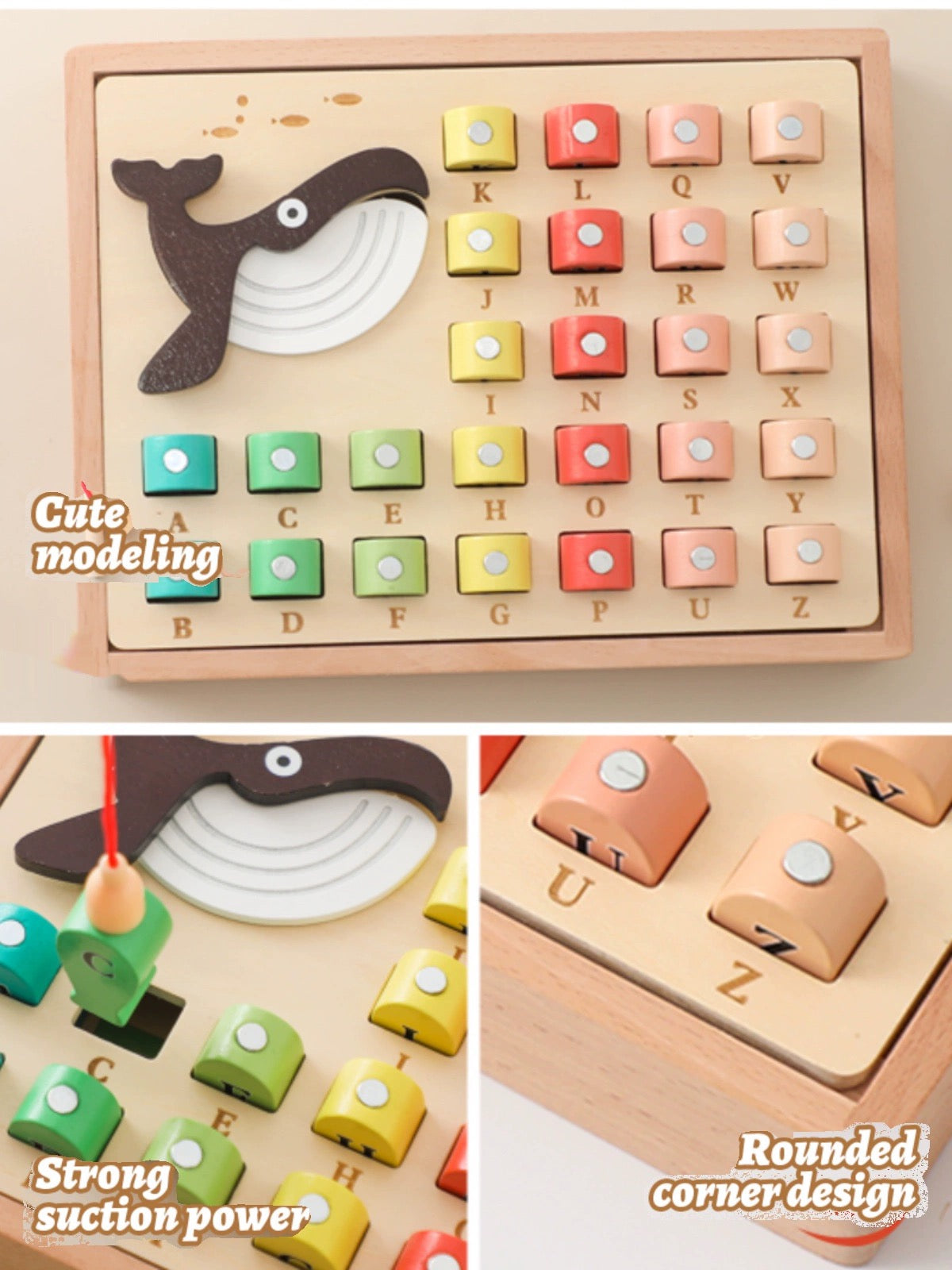 Wooden Fishing Alphabets