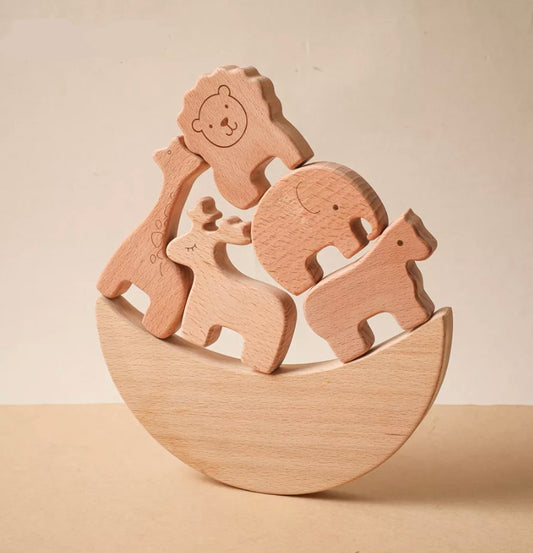 Wooden Balancing Blocks (Animals)